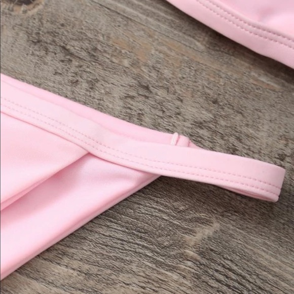 Baby Pink Zaful High Waisted Bikini - Picture 7 of 8